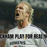 did beckham play for real madrid