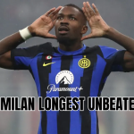 inter milan longest unbeaten run